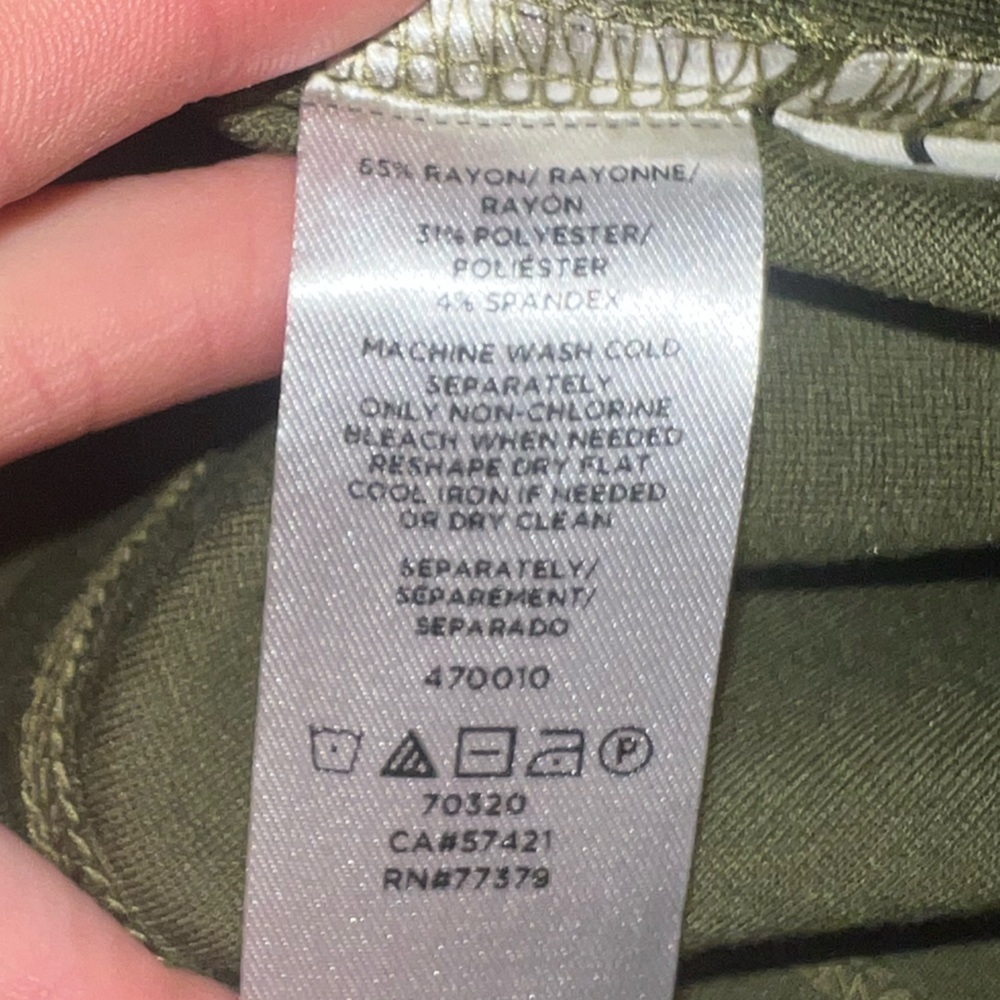 Ann taylor- Olive green dress - Picture 6 of 6